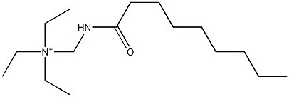 N,N-Diethyl-N-[(nonanoylamino)methyl]ethanaminium Structure