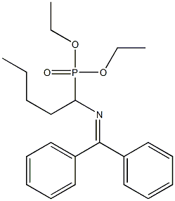 [1-(Diphenylmethylene)aminopentyl]phosphonic acid diethyl ester Structure