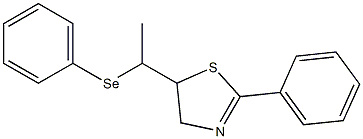 2-Phenyl-5-[1-(phenylseleno)ethyl]-2-thiazoline 구조식 이미지