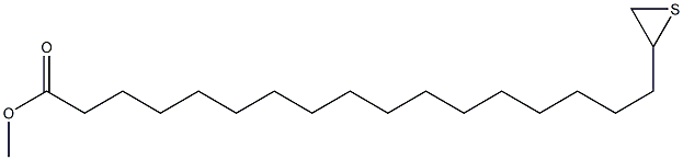 18,19-Epithiononadecanoic acid methyl ester 구조식 이미지