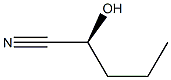 [S,(-)]-2-Hydroxyvaleronitrile 구조식 이미지