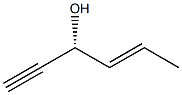 [R,(-)]-4-Hexene-1-yne-3-ol 구조식 이미지