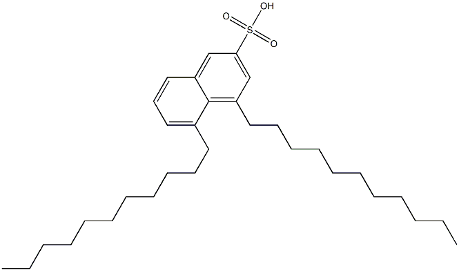 4,5-Diundecyl-2-naphthalenesulfonic acid 구조식 이미지