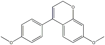 4-(4-Methoxyphenyl)-7-methoxy-2H-1-benzopyran 구조식 이미지