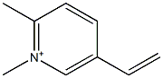 5-Ethenyl-1,2-dimethylpyridinium 구조식 이미지