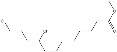 9,12-Dichlorododecanoic acid methyl ester Structure