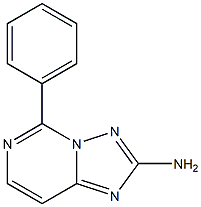 2-Amino-5-[phenyl][1,2,4]triazolo[1,5-c]pyrimidine 구조식 이미지