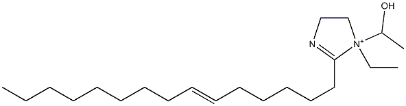 1-Ethyl-1-(1-hydroxyethyl)-2-(6-pentadecenyl)-2-imidazoline-1-ium 구조식 이미지