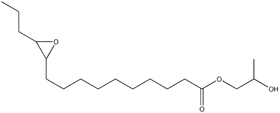 11,12-Epoxypentadecanoic acid 2-hydroxypropyl ester 구조식 이미지