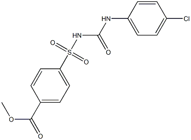 1-(4-Chlorophenyl)-3-(4-methoxycarbonylphenylsulfonyl)urea 구조식 이미지