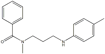 N-Methyl-N-[3-((p-tolyl)amino)propyl]benzamide 구조식 이미지