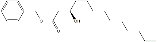 [R,(-)]-3-Hydroxytridecanoic acid benzyl ester 구조식 이미지