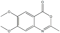 2-Methyl-6-methoxy-7-methoxy-4H-3,1-benzoxazin-4-one Structure