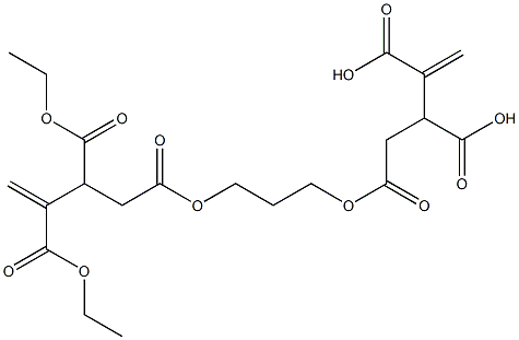 4,4'-[1,3-Propanediylbis(oxycarbonyl)]bis(1-butene-2,3-dicarboxylic acid diethyl) ester Structure