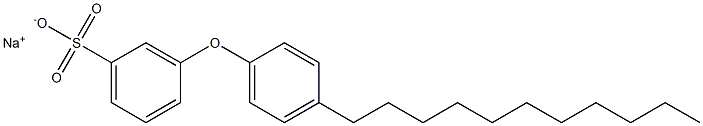 3-(4-Undecylphenoxy)benzenesulfonic acid sodium salt 구조식 이미지