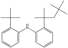 N-[2-(tert-Butyl)phenyl]-2-(1,1,3,3-tetramethylbutyl)benzenamine 구조식 이미지