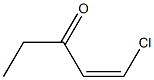 (Z)-1-Chloro-1-penten-3-one Structure