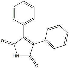 3,4-Diphenyl-3-pyrroline-2,5-dione 구조식 이미지