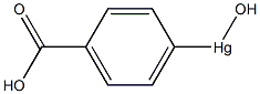 p-Hydroxymercuribenzoic acid 구조식 이미지