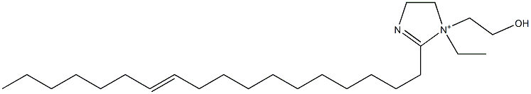 1-Ethyl-1-(2-hydroxyethyl)-2-(11-octadecenyl)-2-imidazoline-1-ium Structure