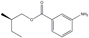 (-)-m-Aminobenzoic acid (R)-2-methylbutyl ester 구조식 이미지