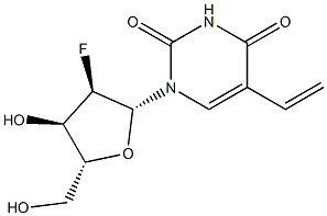5-Vinyl-2'-fluoro-2'-deoxyuridine Structure