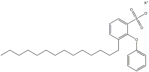 2-Phenoxy-3-tetradecylbenzenesulfonic acid potassium salt Structure