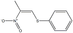 (Z)-2-Nitro-1-phenylthio-1-propene 구조식 이미지