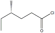 [S,(+)]-4-Methylhexanoyl chloride 구조식 이미지