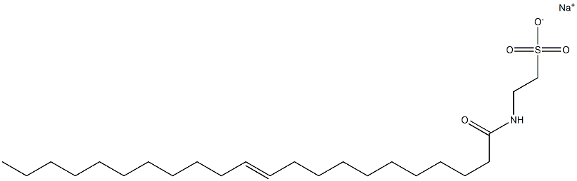 N-(1-Oxo-11-docosen-1-yl)taurine sodium salt 구조식 이미지