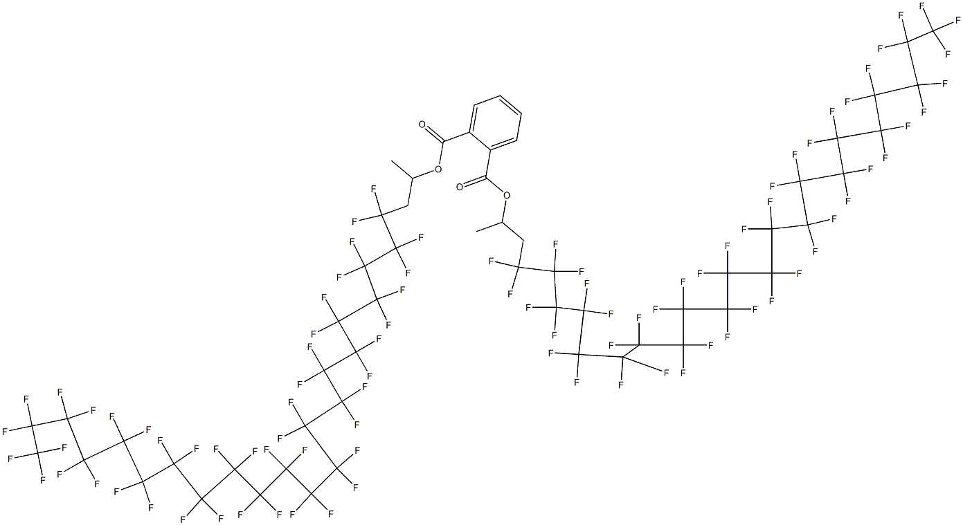 Phthalic acid di[2-(pentatetracontafluorodocosyl)-1-methylethyl] ester Structure