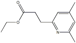 3-(4,6-Dimethylpyridin-2-yl)propionic acid ethyl ester 구조식 이미지