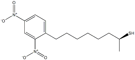 [S,(-)]-2,4-Dinitrophenyl-1-methyl(1-2H)heptyl sulfide 구조식 이미지