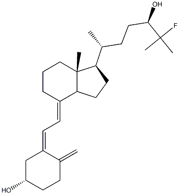 (24R)-24-Hydroxy-25-fluorocholecalciferol 구조식 이미지