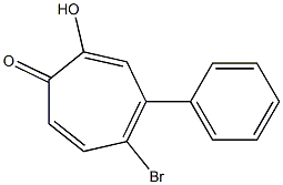 2-Hydroxy-4-phenyl-5-bromocyclohepta-2,4,6-trien-1-one Structure