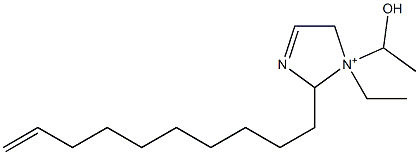 2-(9-Decenyl)-1-ethyl-1-(1-hydroxyethyl)-3-imidazoline-1-ium Structure