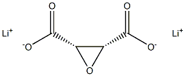 (2S,3R)-2,3-Oxiranedicarboxylic acid dilithium salt Structure