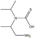 N-(2-Amino-1-methylethyl)-N-isopropyl(thiocarbamic acid) Structure