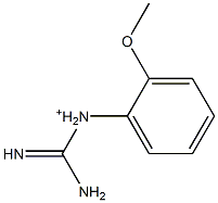 1-[2-Methoxyphenyl]guanidinium 구조식 이미지