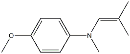 N-Methyl-N-(2-methyl-1-propenyl)-4-methoxyaniline Structure