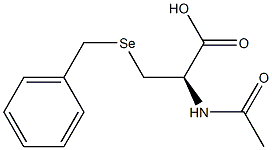 (-)-N-Acetyl-3-(benzylseleno)-L-alanine 구조식 이미지