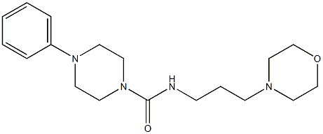 4-Phenyl-N-(3-morpholinopropyl)piperazine-1-carboxamide 구조식 이미지