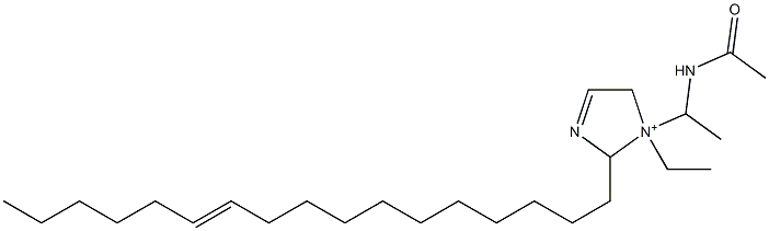 1-[1-(Acetylamino)ethyl]-1-ethyl-2-(11-heptadecenyl)-3-imidazoline-1-ium 구조식 이미지