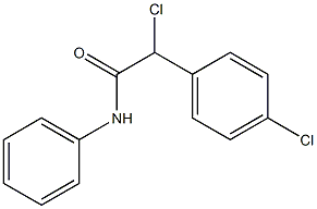 N-Phenyl-2-(4-chlorophenyl)-2-chloroacetamide 구조식 이미지