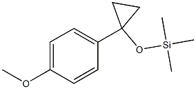 1-(Trimethylsiloxy)-1-(4-methoxyphenyl)cyclopropane Structure