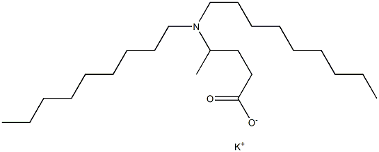 4-(Dinonylamino)valeric acid potassium salt Structure