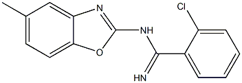 N1-(5-Methylbenzoxazol-2-yl)-2-chlorobenzamidine Structure