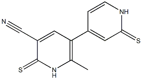 3-Cyano-6-methyl-1,2-dihydro-5,4'-bipyridine-2-thione Structure