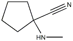 1-(Methylamino)cyclopentanecarbonitrile Structure