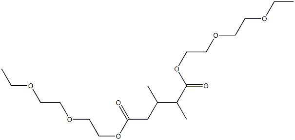 2,3-Dimethylglutaric acid bis[2-(2-ethoxyethoxy)ethyl] ester 구조식 이미지